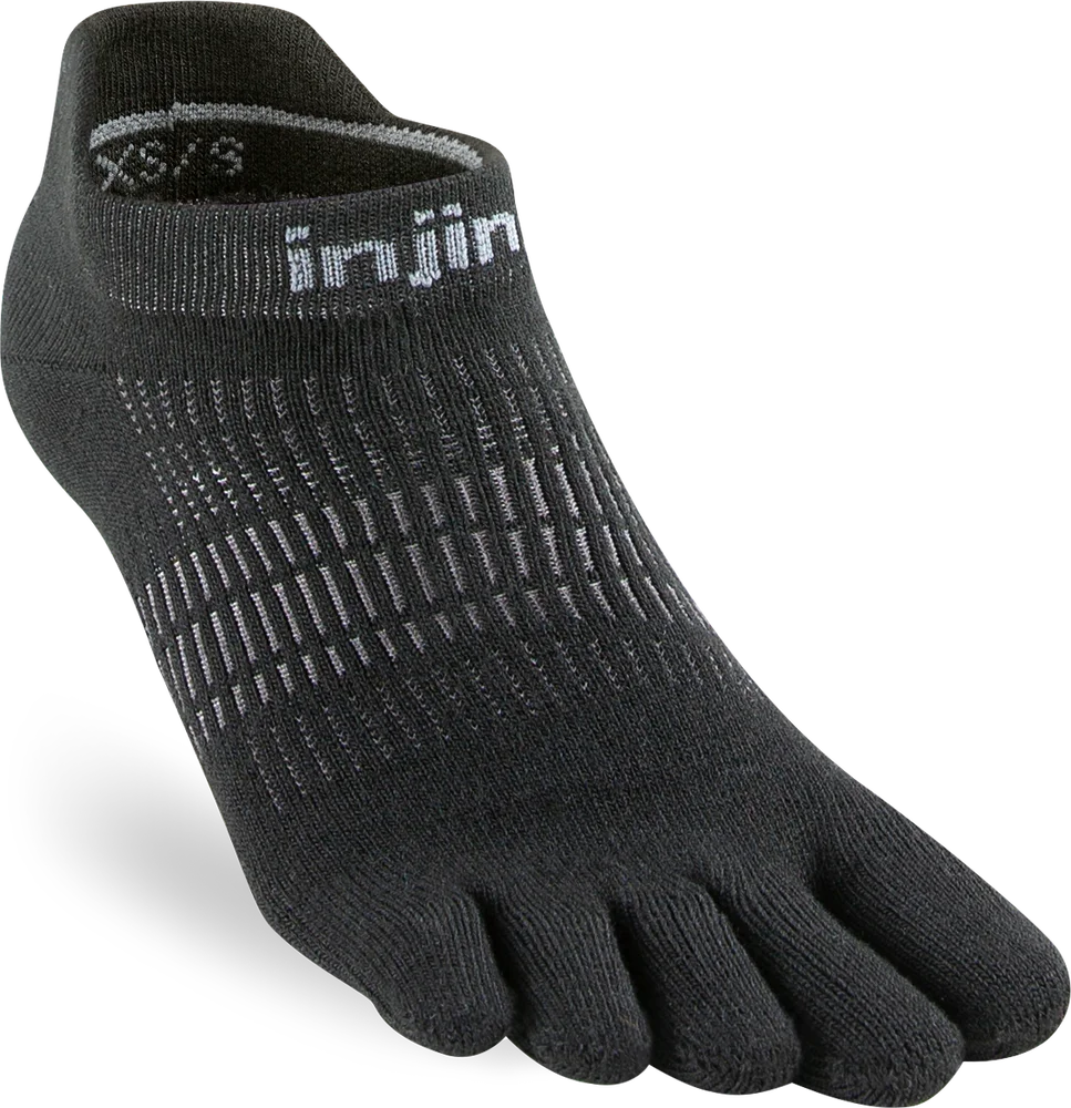 Injinji Women’s Run Lightweight No-Show Black v:5541106