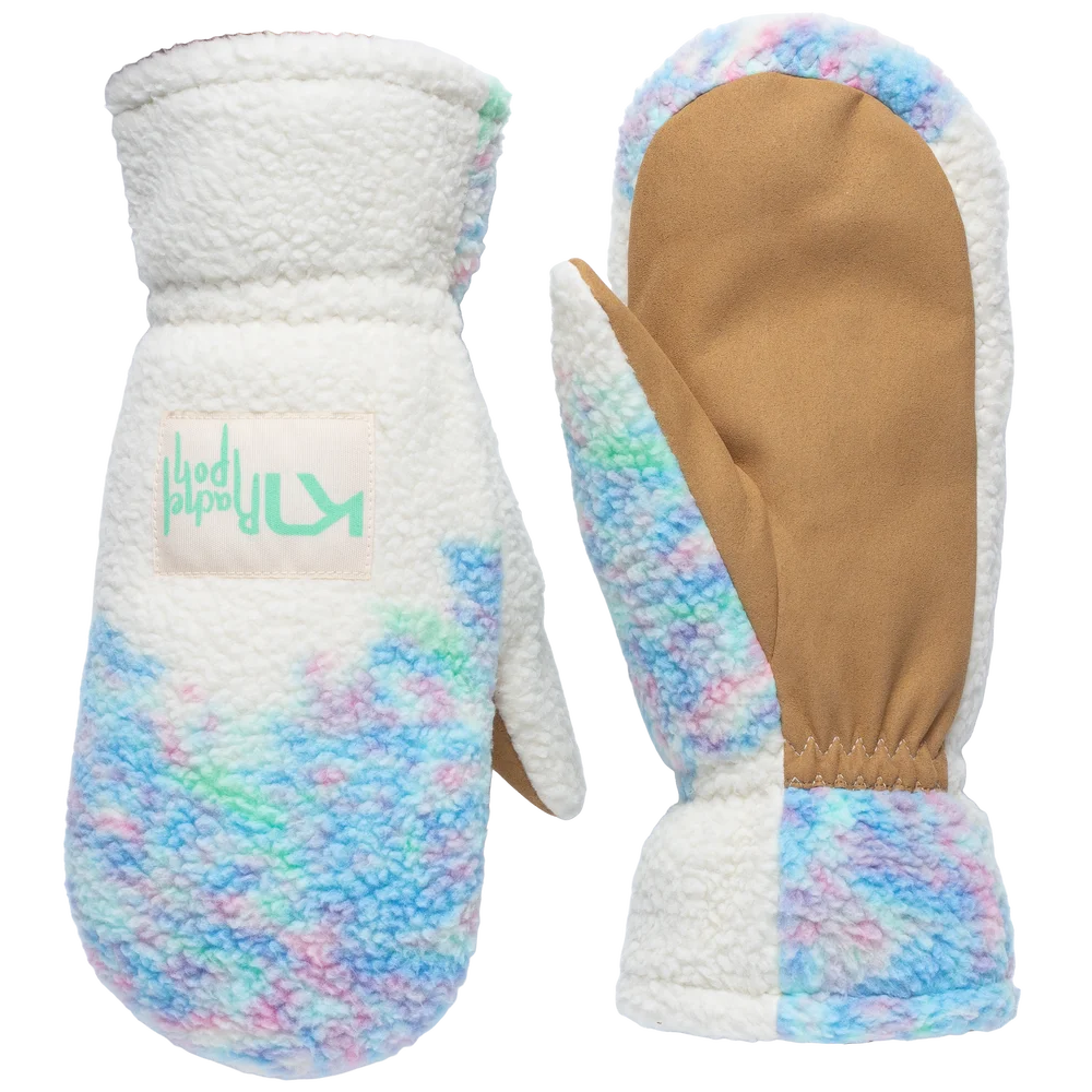 Kari Traa Women's Rothe Pile Mittens Bright Turquoise v:5312417