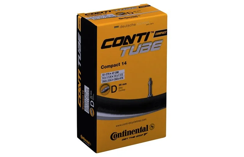 Sykkelslange Continental Compact 14" Dunlop 26mm 32/47-279/298 v:5705423