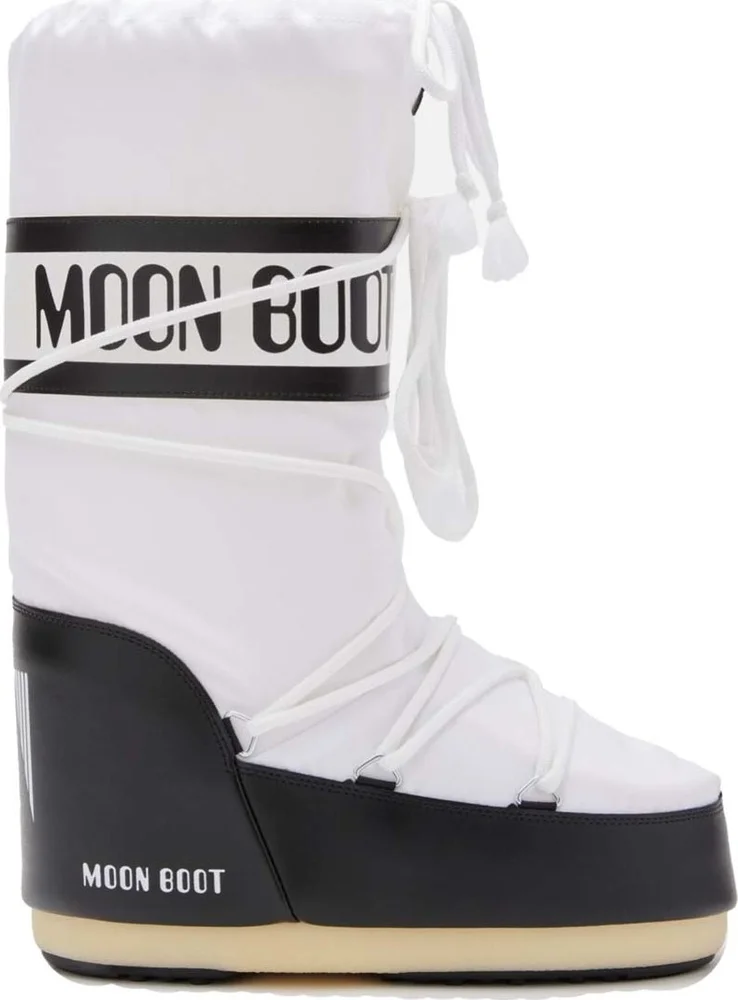 Moon Boot Unisex Icon Nylon Black/white v:3367913