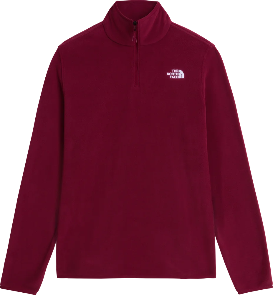 The North Face Women's Glacier Fleece 1/4 Zip Jacket Burgundy Crush v:5327587