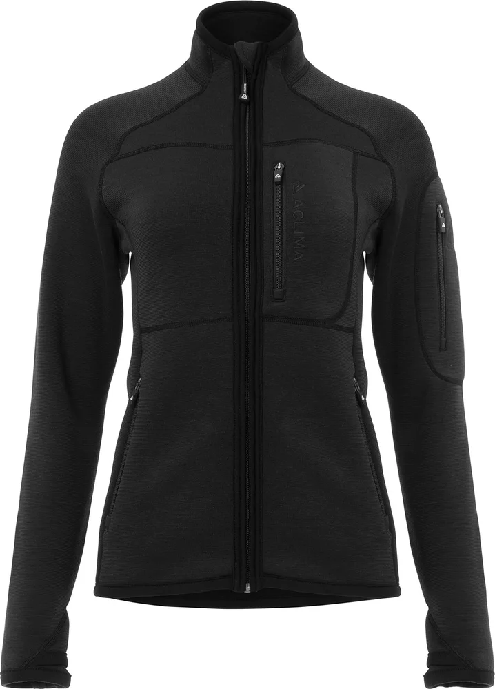 Aclima Women's FleeceWool Jacket Jet Black v:4947388