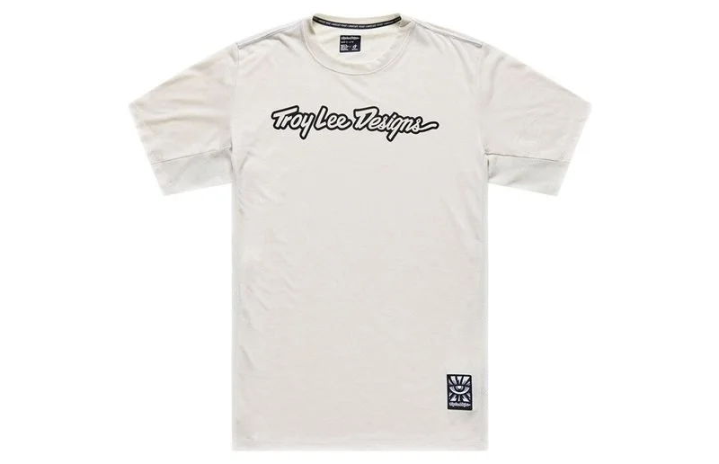 Sykkeltrøye Troy Lee Designs Skyline Ride Short Sleeve Tee Signature Pumice v:1964636
