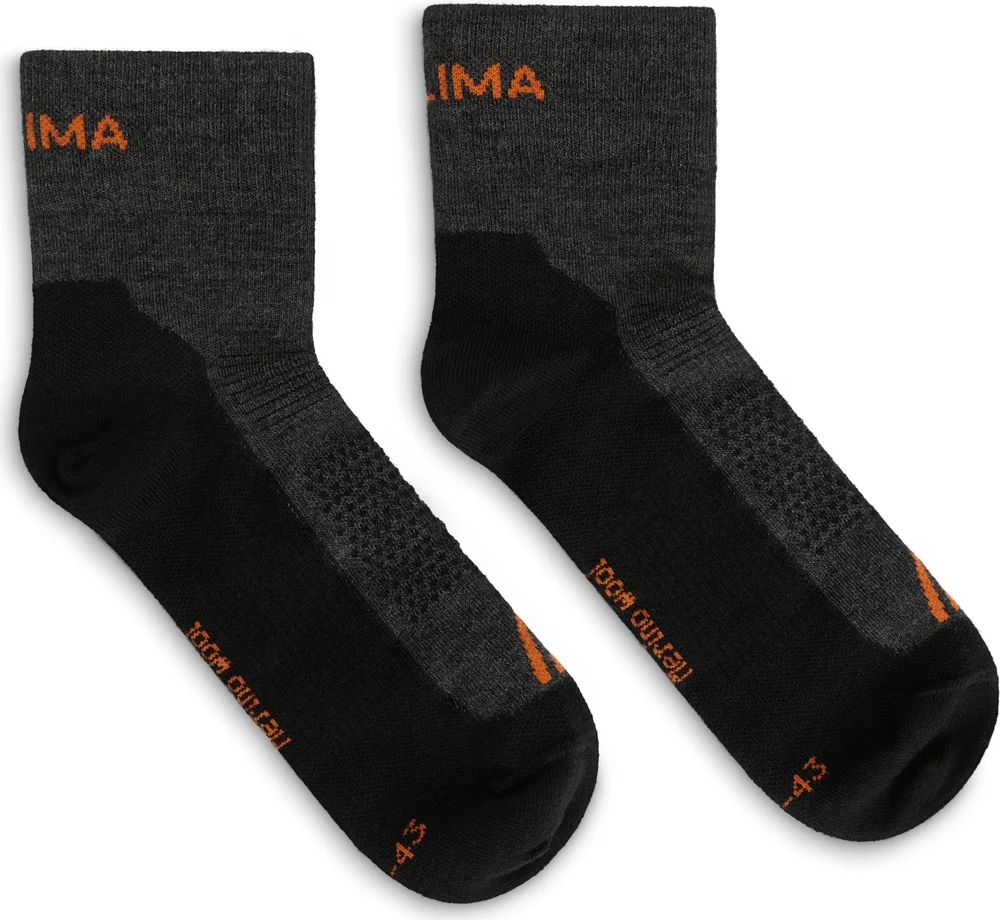 Aclima Running Socks 2-Pack Grey/jet Black v:4532986