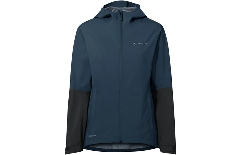 Sykkeljakke Vaude Women's Moab Rain Jacket II Dark Sea/Black v:4193201