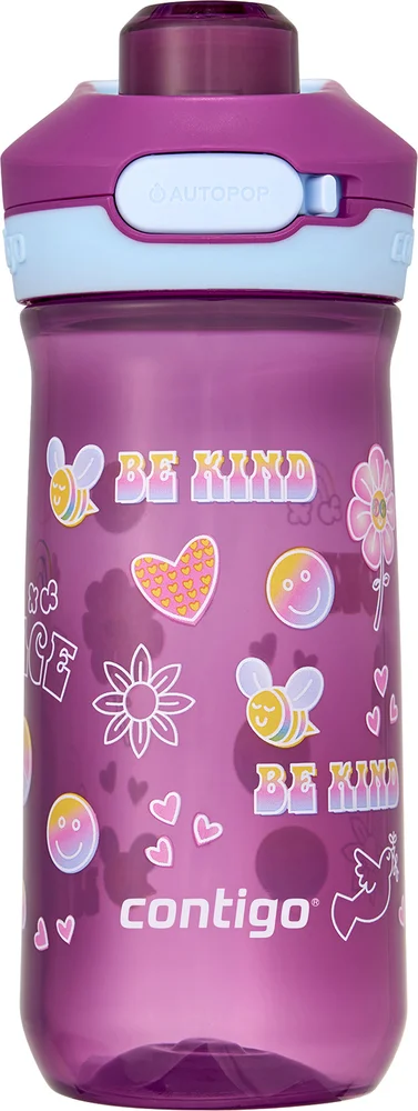 Contigo Kids’ Jessie Autopop Water Bottle 420 ml Grape Retro v:5416314 Contigo Kids’ Jessie Autopop Water Bottle 420 ml Grape Retro v:5416314