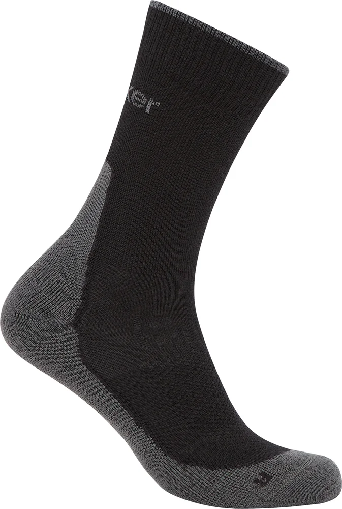 Icebreaker Men’s Hike+ Light Crew Black/obsidian v:9686416