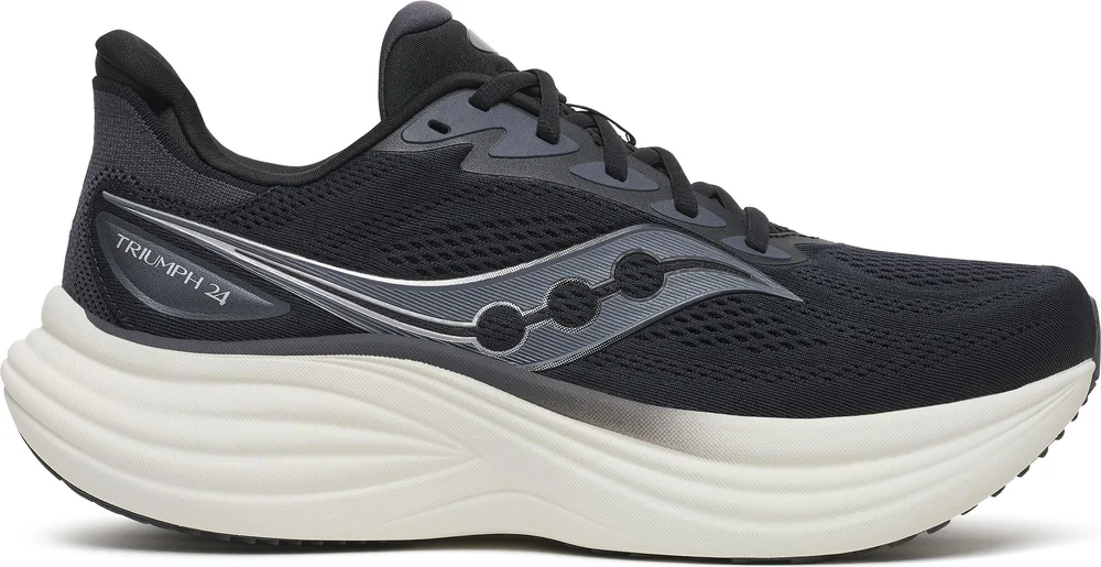Saucony Men’s Triumph 24 Wide Black/silver v:8095801 Saucony Men’s Triumph 24 Wide Black/silver v:8095801