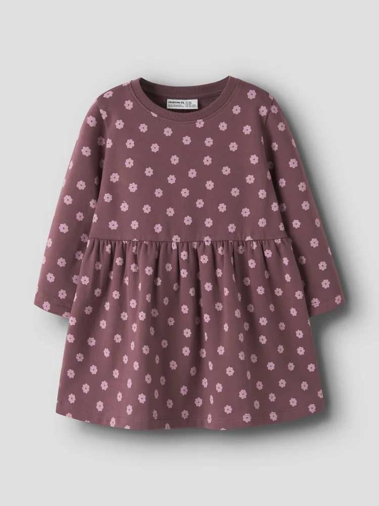 NMFDAVINA LS SWEAT BRU DRESS N v:7517329 NMFDAVINA LS SWEAT BRU DRESS N v:7517329