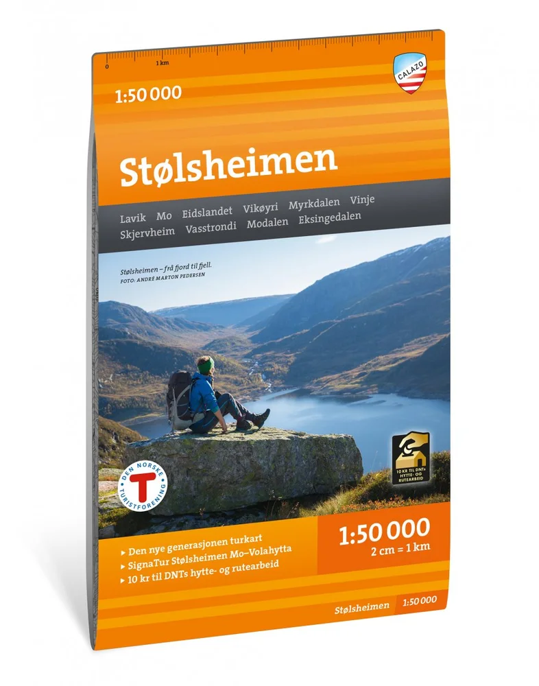Calazo förlag Stølsheimen 1:50 000 Hiking map v:8677792