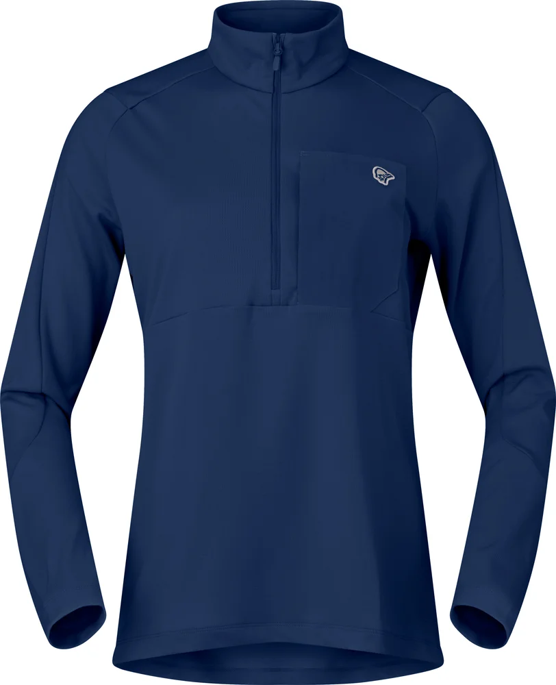 Norrøna Women's Femund Warm1 Half-Zip Indigo Night v:1444737