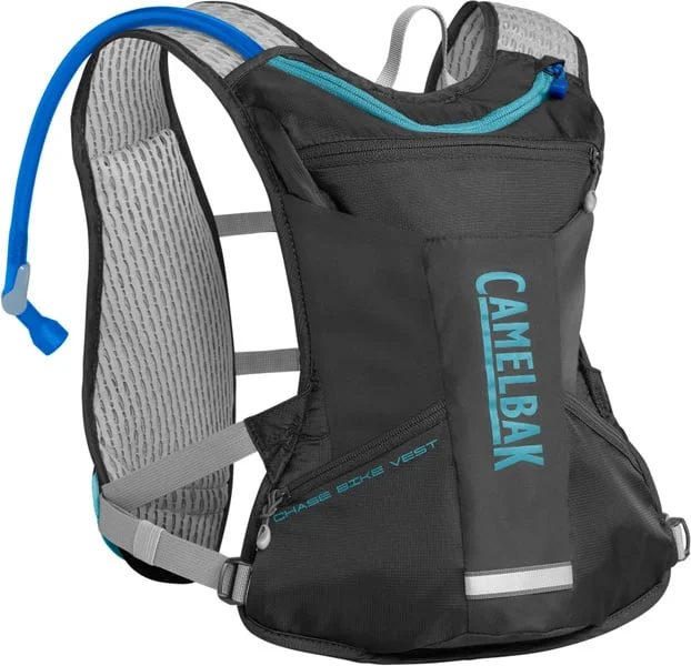 Women's Chase Bike Vest Charcoal/Lake Blue v:5882045