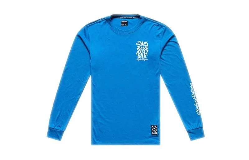 Sykkeltrøye Troy Lee Designs Skyline Ride Long Sleeve Tee One Eye Aero Blue v:6032277