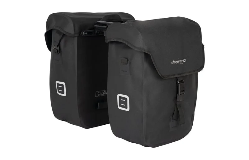 Bagasjebrettveske Atran Velo Commuter Side Set för AVS Side 2x26L Black v:4738508