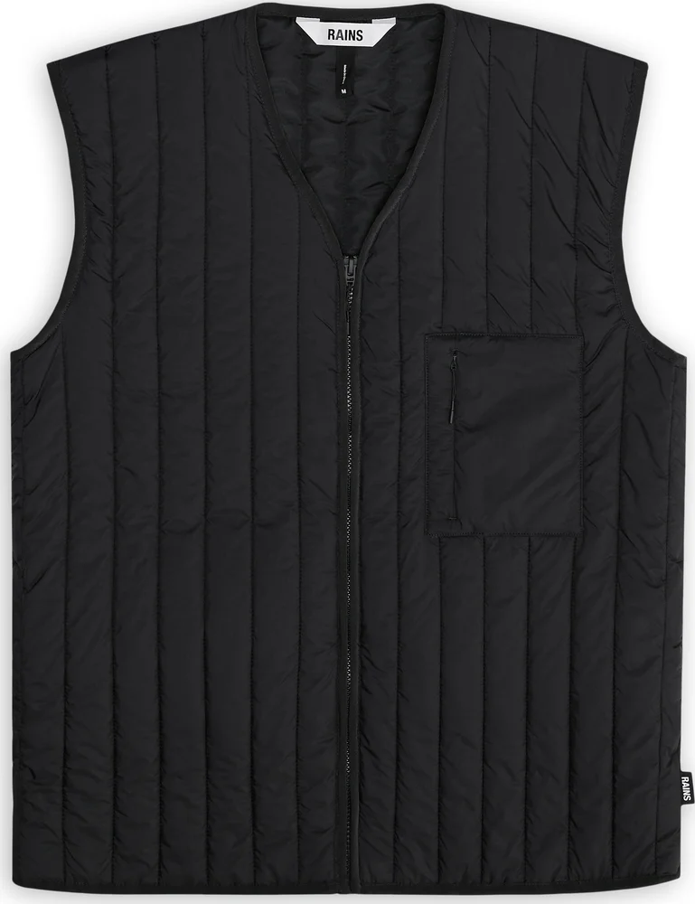 Rains Unisex Banja Liner Vest T1 Black v:8627863