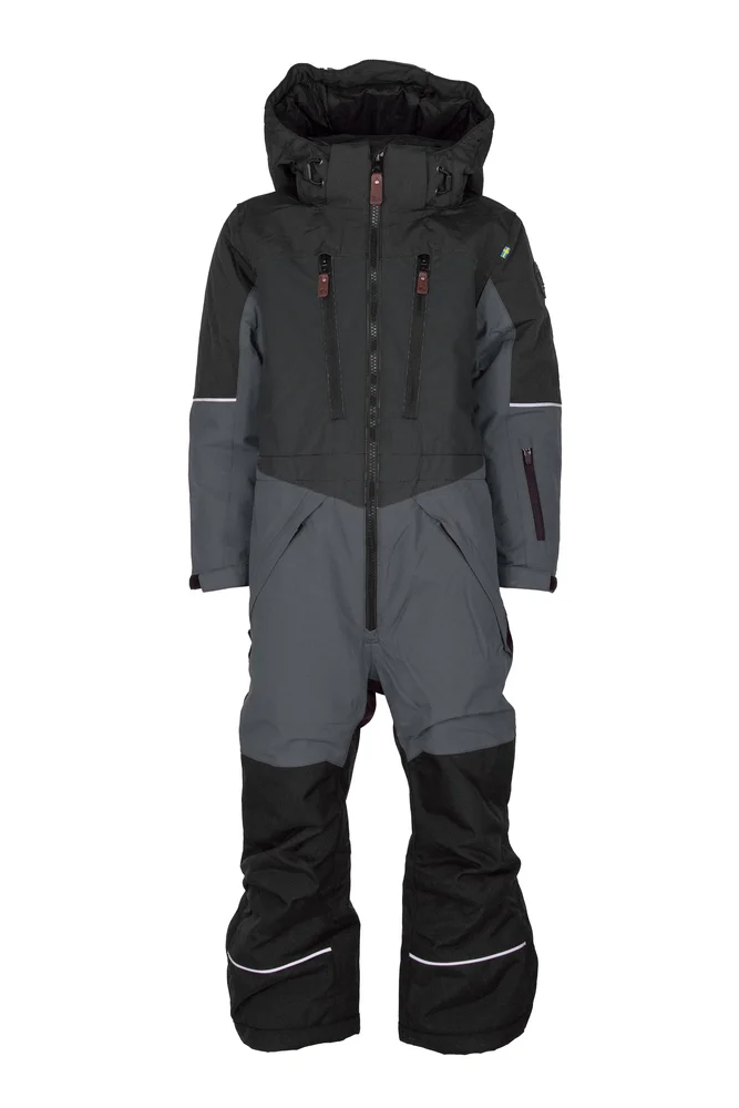 Lindberg Kids’ Alpine Winter Overall Black/Anthracite v:1101196 Lindberg Kids’ Alpine Winter Overall Black/Anthracite v:1101196