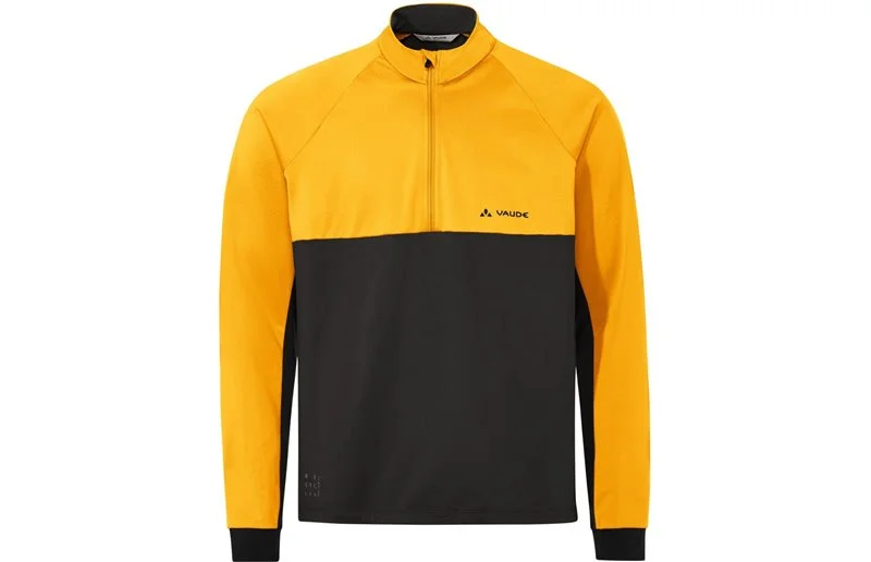 Sykkeltrøye Vaude Men's Qimsa Halfzip LS Shirt Saffron v:6247249