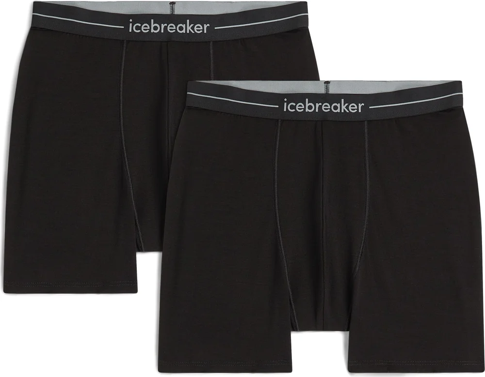 Icebreaker Men’s Merino 150 Anatomica Boxers 2-Pack Black v:8625158