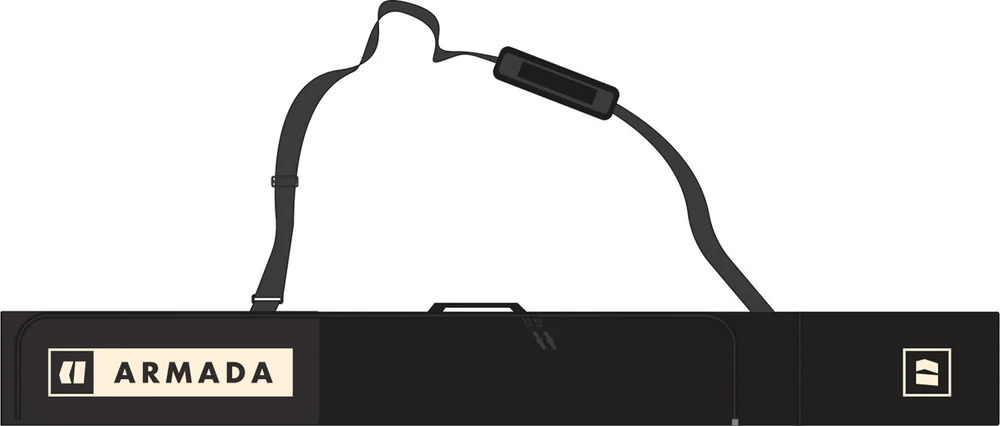 ARMADA Stibbs Double Ski Bag Black/afterglow v:9787602 ARMADA Stibbs Double Ski Bag Black/afterglow v:9787602