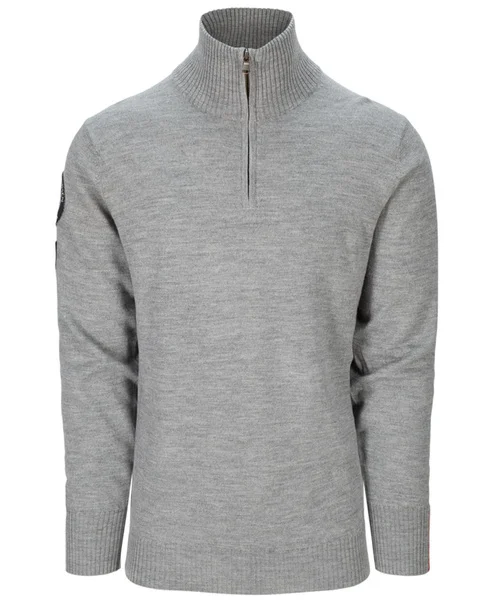 Peak Half Zip Mens Light Grey v:1244791