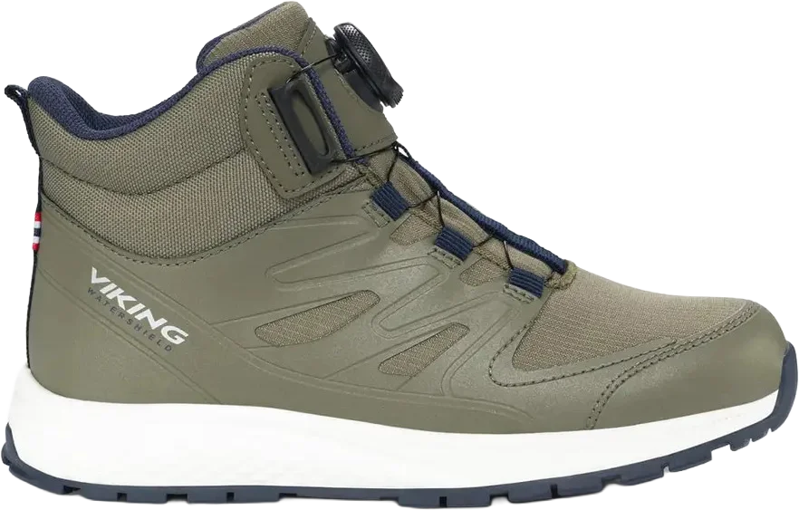Viking Footwear Junior Equip Mid Waterproof Boa Olive v:3109339 Viking Footwear Junior Equip Mid Waterproof Boa Olive v:3109339