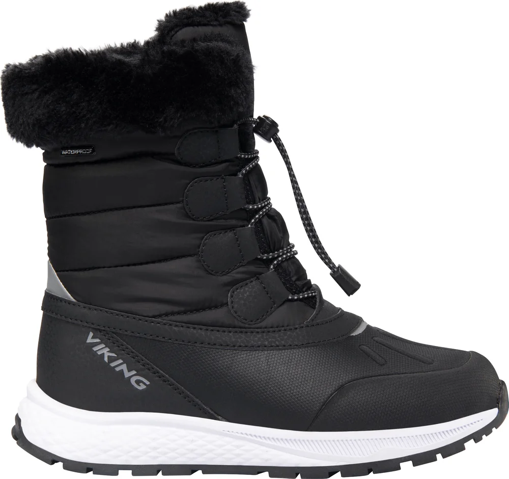 Viking Footwear Kids' Equip Warm Waterproof Zip Black/Granite v:3912315