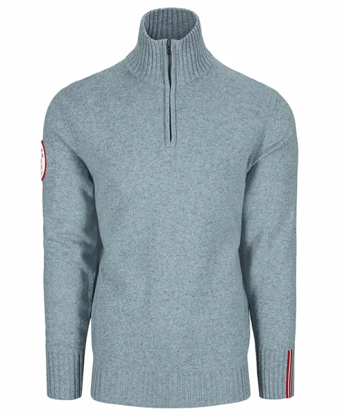 Deck Half Zip Mens Blue Stone v:1115475