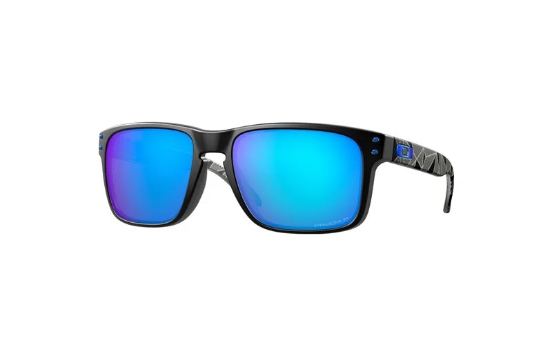 Solbriller Oakley Holbrook Matte Black Prizmatic / Prizm Sapphire Polarized v:5336544
