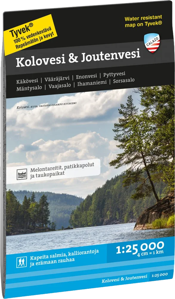 Calazo förlag Kolovesi & Joutenvesi 1:25 000 NoColour v:3124464