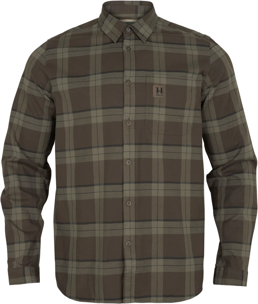 Härkila Men’s Fjell LS Shirt Green Check v:3891923 Härkila Men’s Fjell LS Shirt Green Check v:3891923