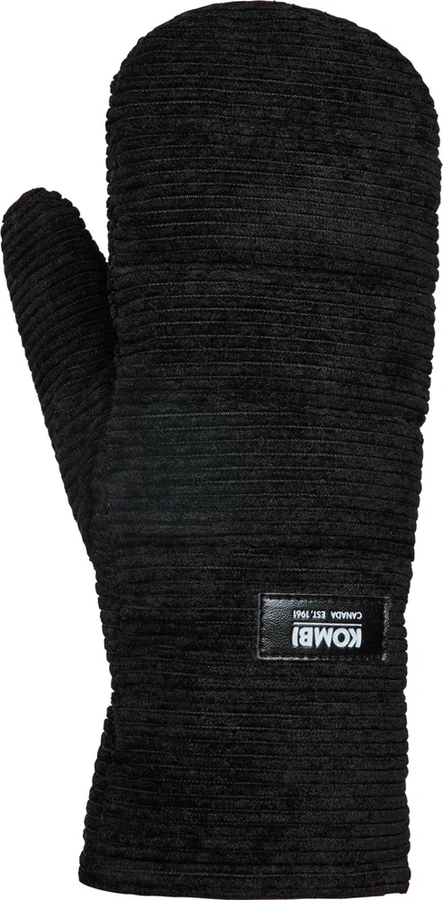 Kombi Women's Corduroy Mittens Black v:4393488