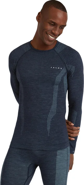 Falke Men's Longsleeve Wool-Tech Space Blue v:4076169
