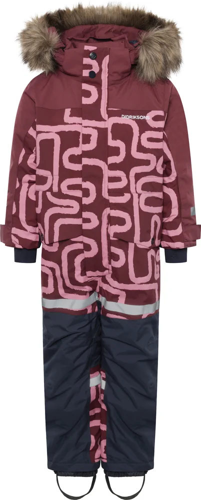 Didriksons Kids’ Bjärven Printed Coverall 2 Path S Pink v:3040783 Didriksons Kids’ Bjärven Printed Coverall 2 Path S Pink v:3040783
