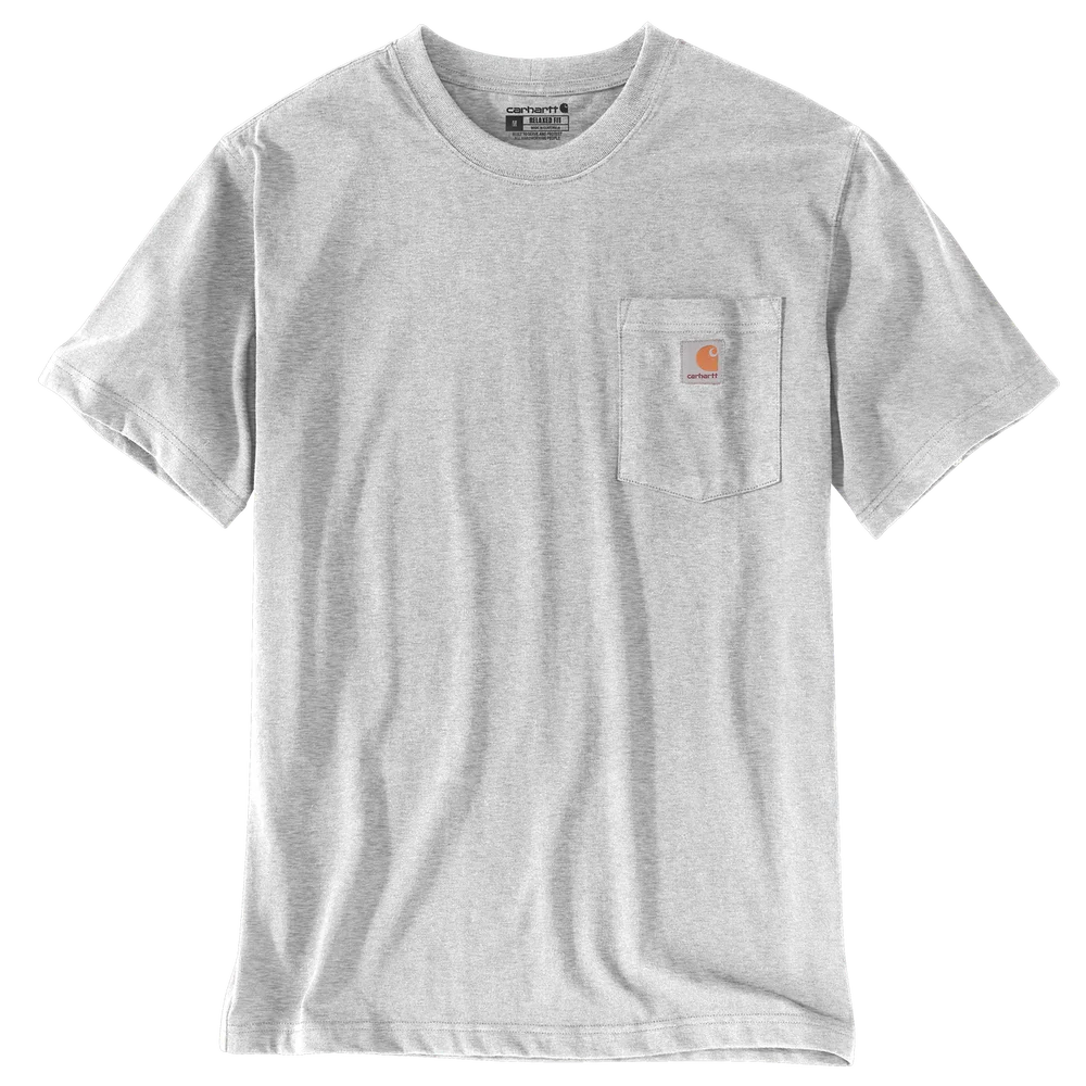 Carhartt Men's Dearborn Relaxed Pocket T-Shirt Heather Gray v:9678351
