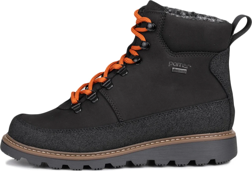 Pomar Women’s Kerttu GORE-TEX Ankle Boot Black nub/PU/Black sole v:9051268 Pomar Women’s Kerttu GORE-TEX Ankle Boot Black nub/PU/Black sole v:9051268