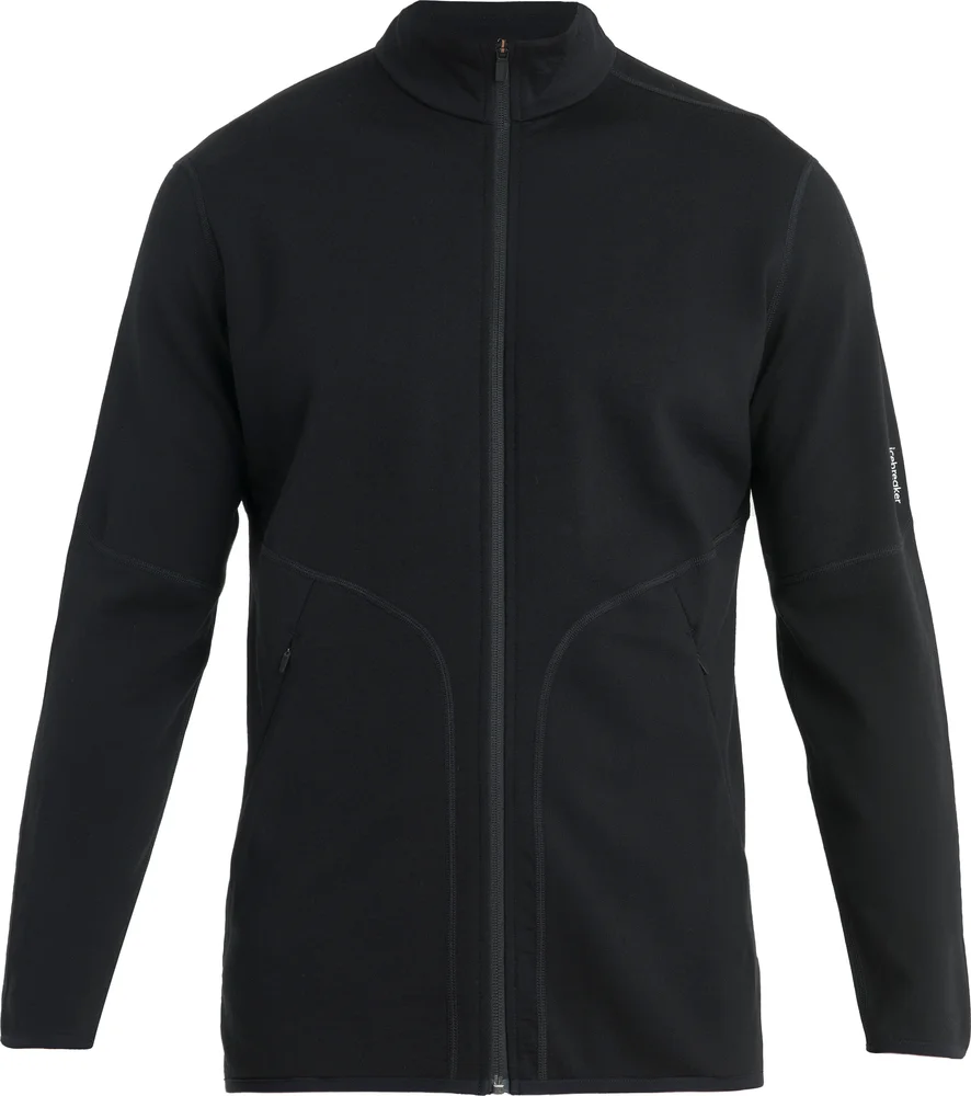 Icebreaker Men’s Merino 560 Realfleece Elemental II Long Sleeve Zip Black v:4372597