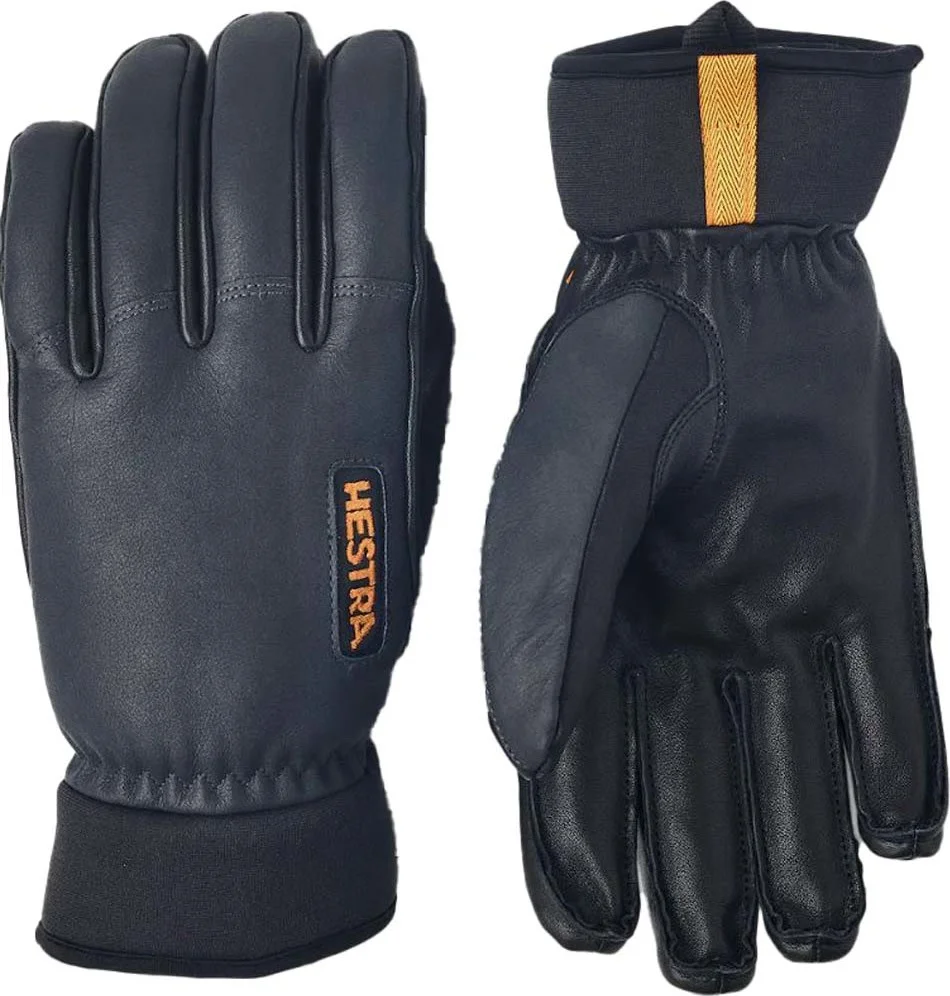 Hestra Army Leather Wool Terry 5-Finger Grey v:4302211