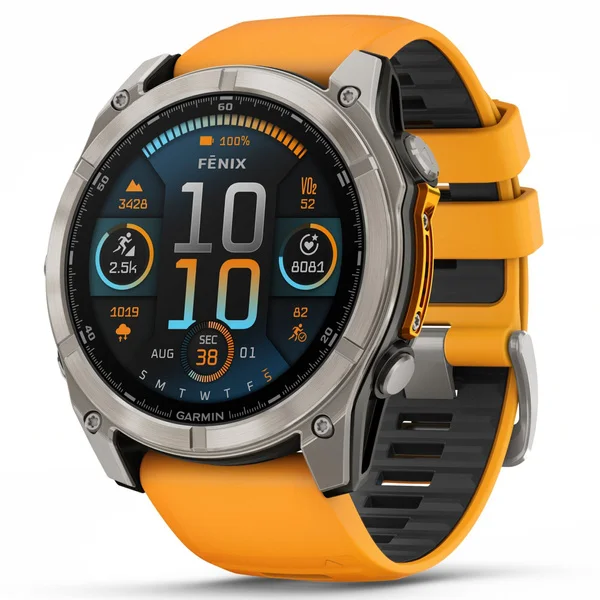 fenix 8 AMOLED 51mm Sapphire Titanium Graphite / Spark Orange v:5490649