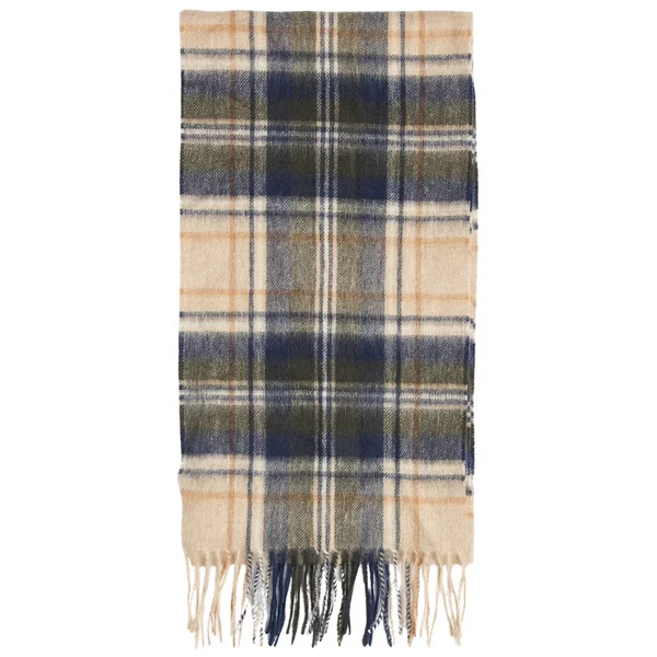 New Check Tartan Scarf Sand Beige Plaid v:8919882