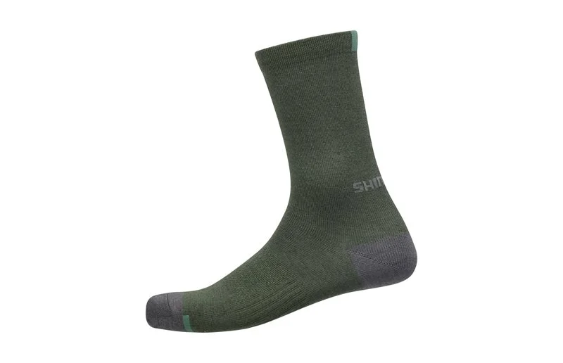 Shimano Sykkelstrømper Performance Wool Socks Dark Olive v:3710274