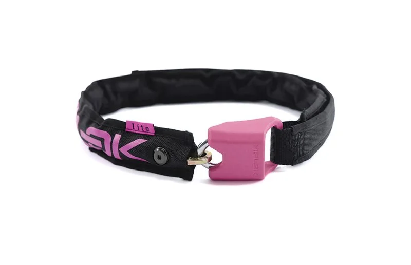 Kjedelås Hiplok Lite 75 cm x 6 mm Black/Pink v:4028706