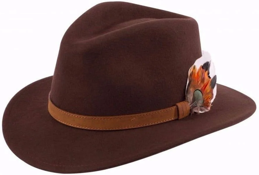 Richmond Felt Hat Brown v:5304813