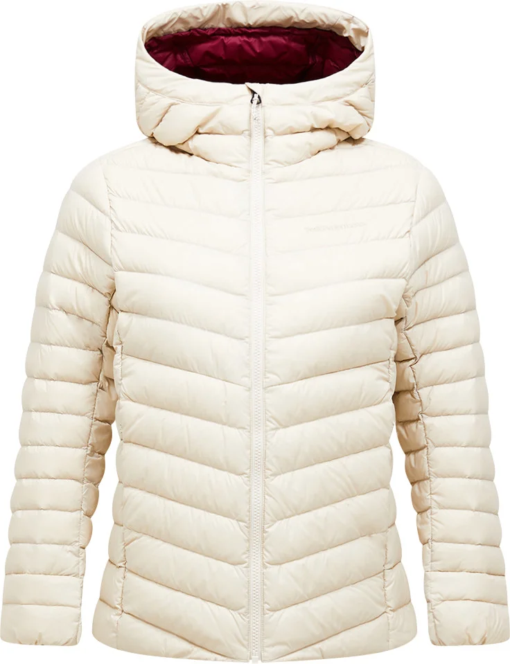 Peak Performance Women’s Frost Down Hood Jacket Sand Fog v:1449653 Peak Performance Women’s Frost Down Hood Jacket Sand Fog v:1449653