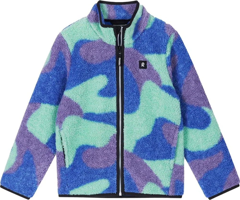 Reima Kids’ Fleece Sweater Tupsis Aop Sparkly Blue v:2483635 Reima Kids’ Fleece Sweater Tupsis Aop Sparkly Blue v:2483635