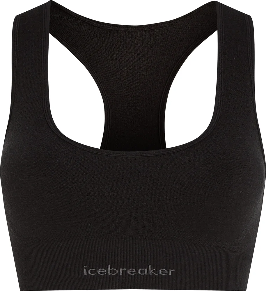Icebreaker Women’s Merino Blend 260 Zoneknit Seamless Bra Black v:4298872 Icebreaker Women’s Merino Blend 260 Zoneknit Seamless Bra Black v:4298872