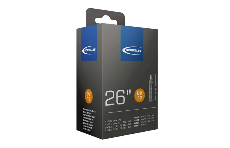 Schwalbe Sykkelslange DV 12 Standard 30/47-559/597 Sykkelventil 40 mm v:1123366