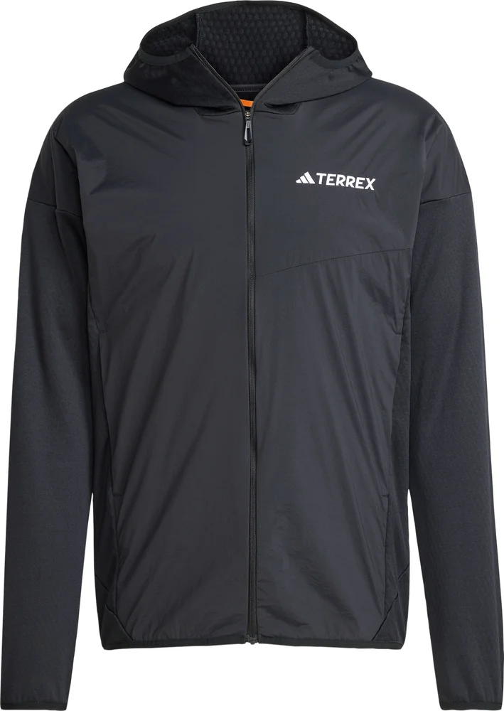 Adidas Men's Terrex Xperior Climawarm+ Wind Light Fleece Hooded Jacket Black v:8897072