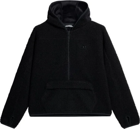 J.Lindeberg Women's Delise Pile Hoodie Black v:3928116