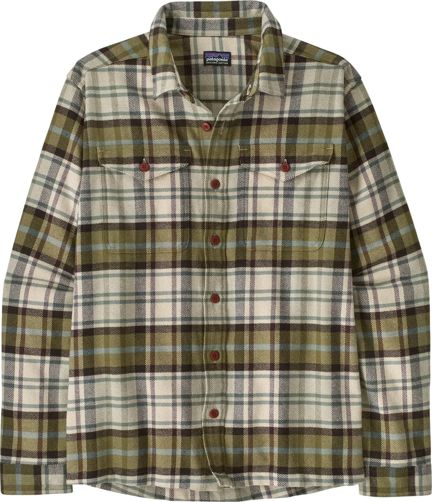 Patagonia Men's Fjord Flannel Shirt Rising Storm: Weathered Stone v:8010096