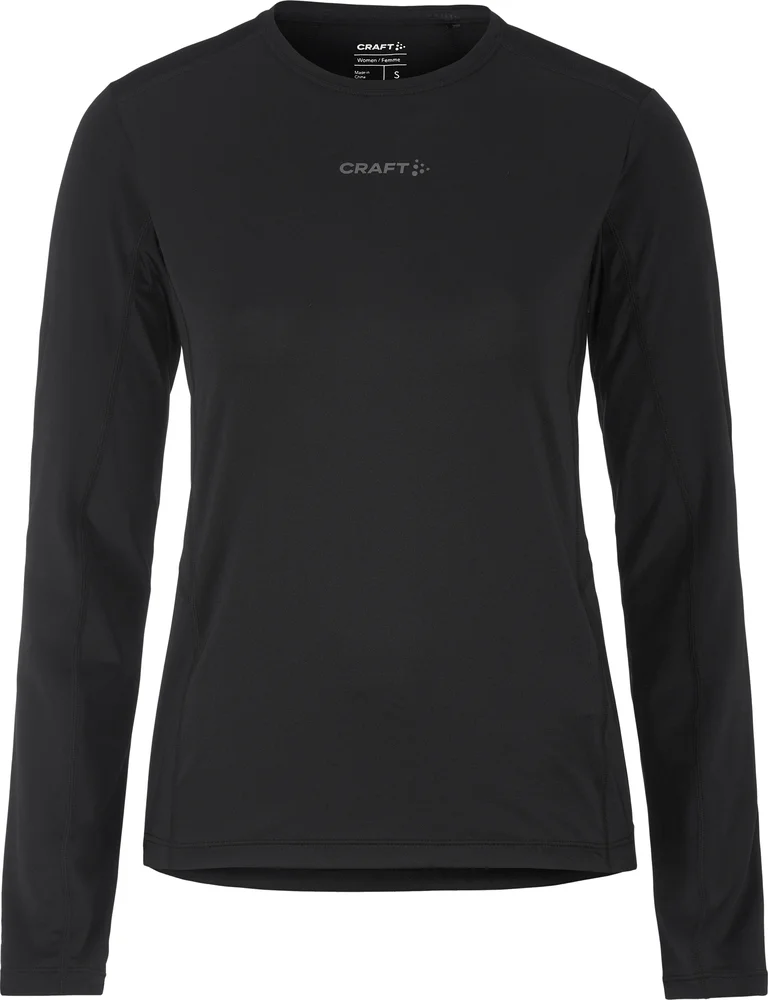 Craft Women's Advance Essence Long Sleeve Tee 2 Black v:4852533